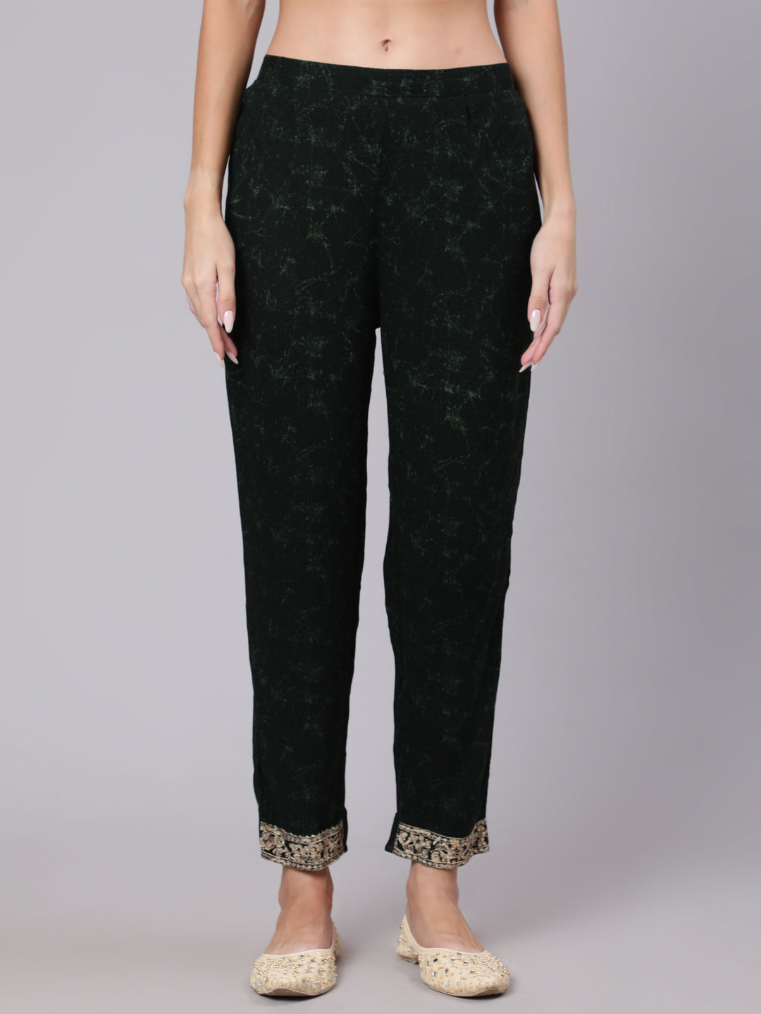 Rayon Calf Length Printed Semi Flared 3/4 Sleeve Round Neck Kurta Bottom Dupatta Set (Preorder)