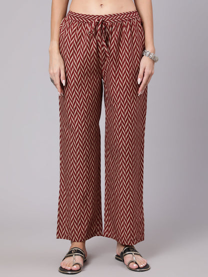 Rayon Calf Length Printed Semi Flared 3/4 Sleeve Collar Neck Kurta Bottom (Preorder)