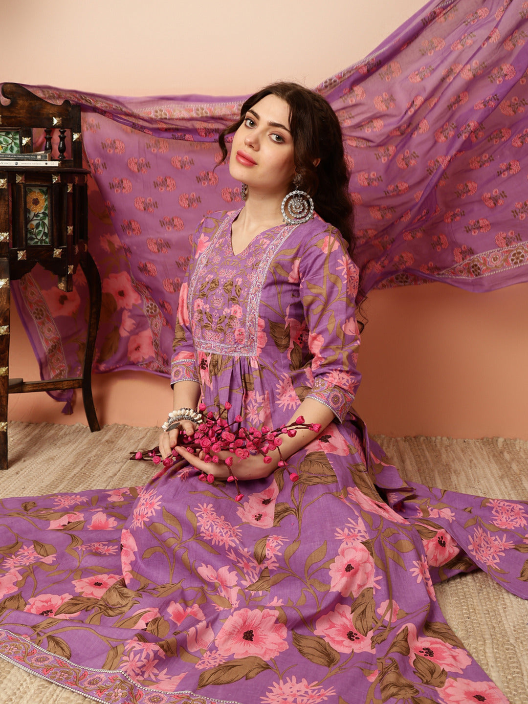 Kimayra purple kurta – wholesale manufacturer &amp; exporter from India