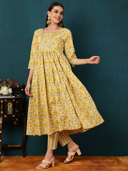 Rayon Calf Length Printed Straight 3/4 Sleeves Shirt Coller Kurta Bottom Dupatta Set