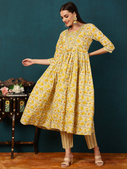 Rayon Calf Length Printed Straight 3/4 Sleeves Shirt Coller Kurta Bottom Dupatta Set