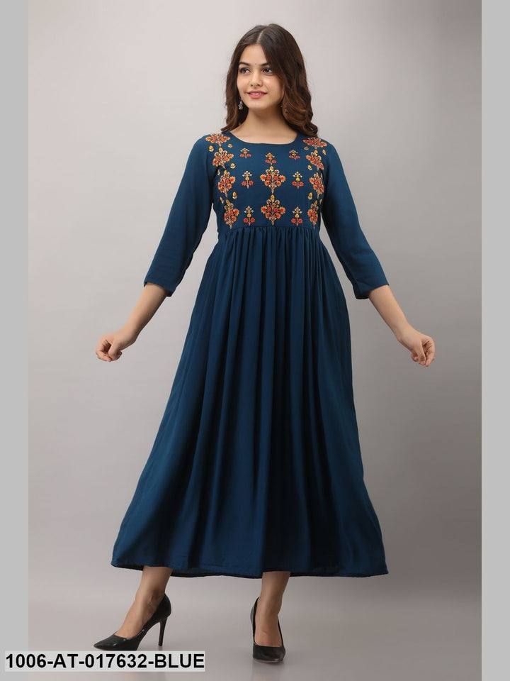 Embroidery Flared Kurta