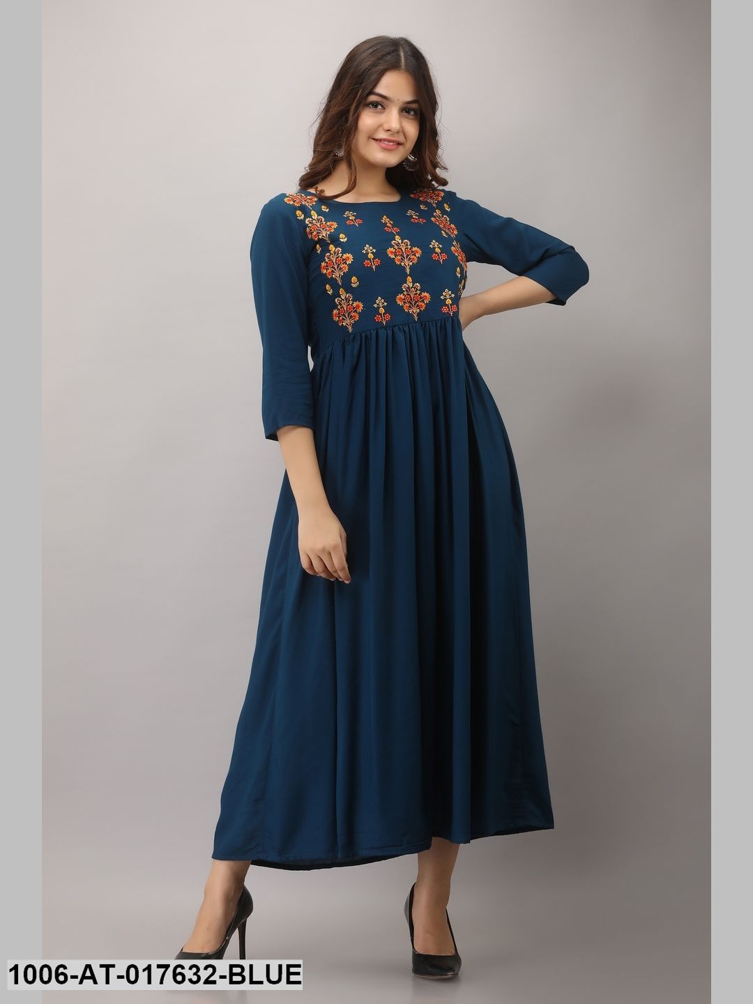 Embroidery Flared Kurta