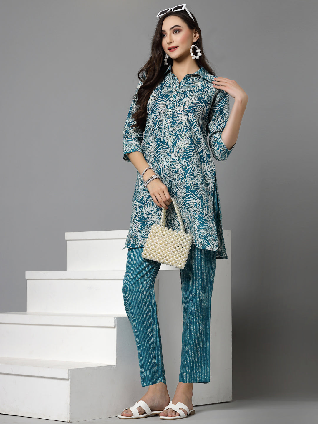 Printed Cotton Blend Co-Ord set (Pre-Order)