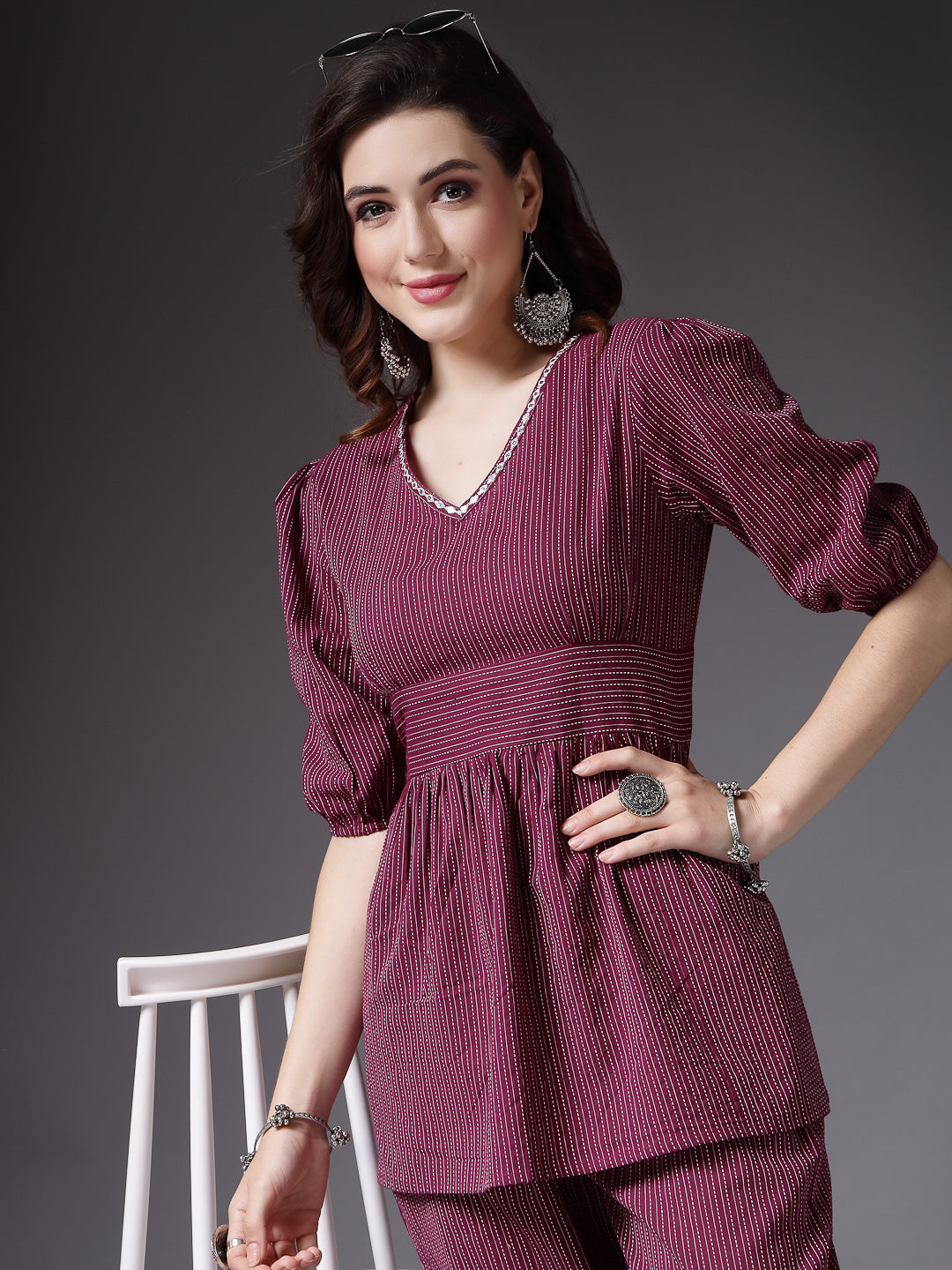 Self Woven Kantha Cotton Co-Ord Set (Pre-Order)