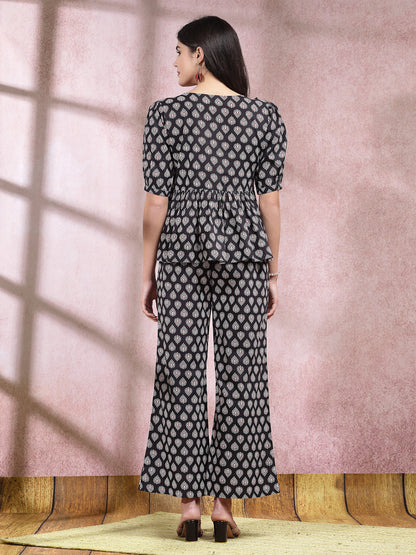 Ethnic Motif Printed Cotton Co-Ord Set (Pre-Order)