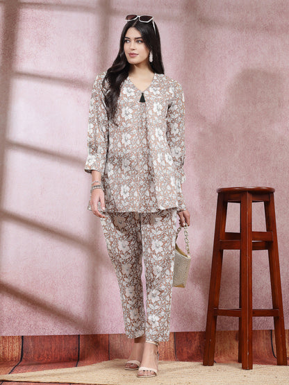 Floral Printed Cotton Co-Ord Set (Pre-Order)