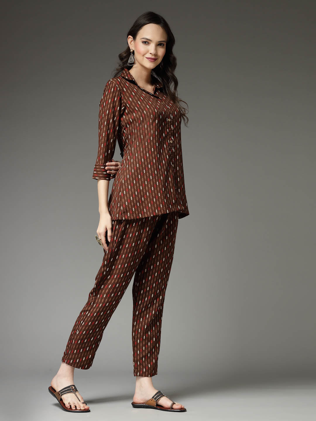 Printed Poly Crepe Co-Ord Set (Pre-Order)