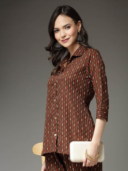 Printed Poly Crepe Co-Ord Set (Pre-Order)