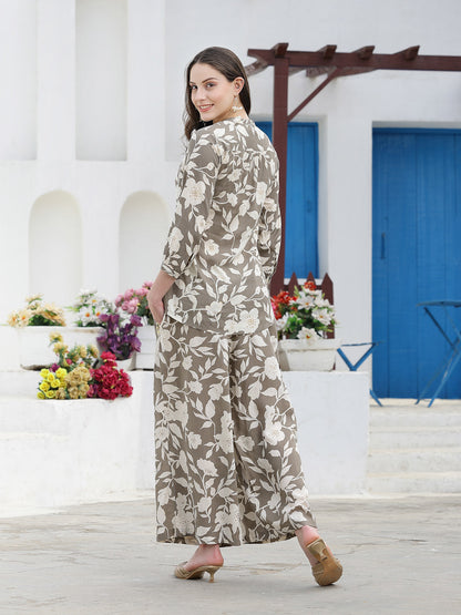 Floral Printed Rayon Co-ord Set (Pre-Order)