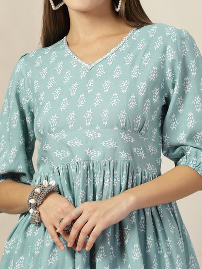 Ethnic Motifs Printed Rayon Co-Ord Set