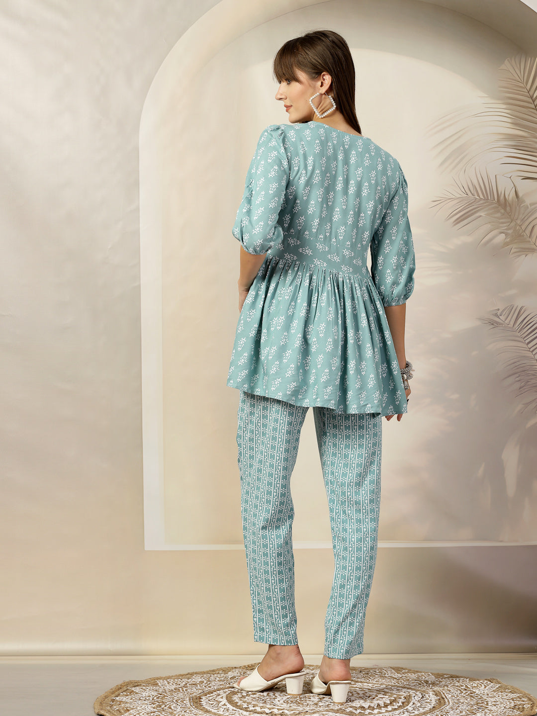 Ethnic Motifs Printed Rayon Co-Ord Set