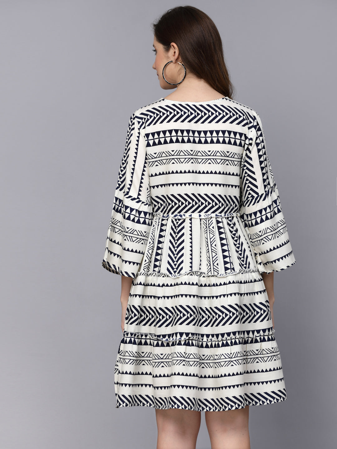 Printed Rayon Tiered Dress (Pre-Order)