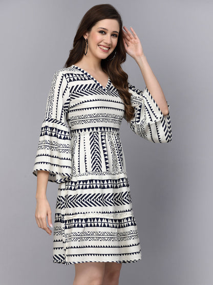 Printed Rayon Tiered Dress (Pre-Order)