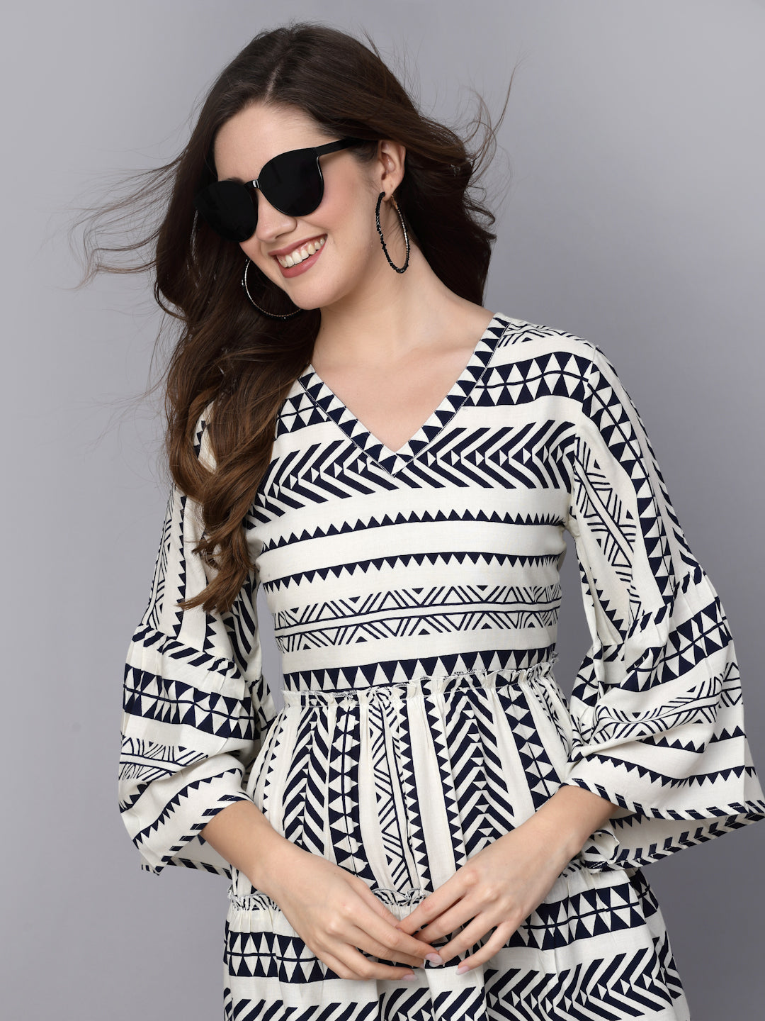 Printed Rayon Tiered Dress (Pre-Order)