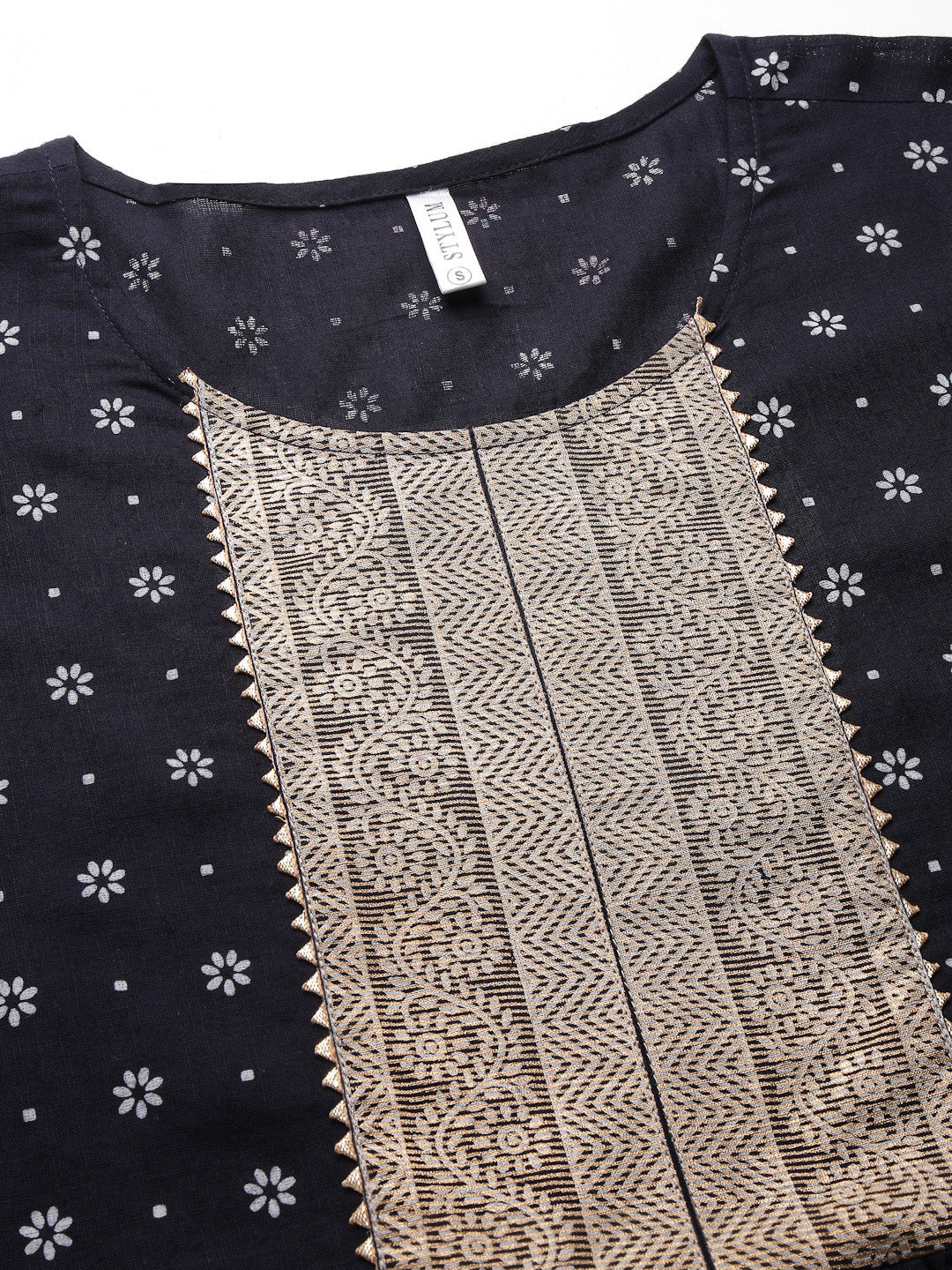 Floral Printed Rayon Flared Kurta