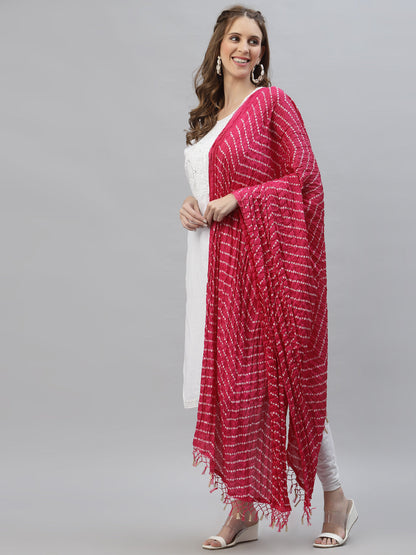 Bandhani Print Silk Blend Dupatta (Pre-Order)