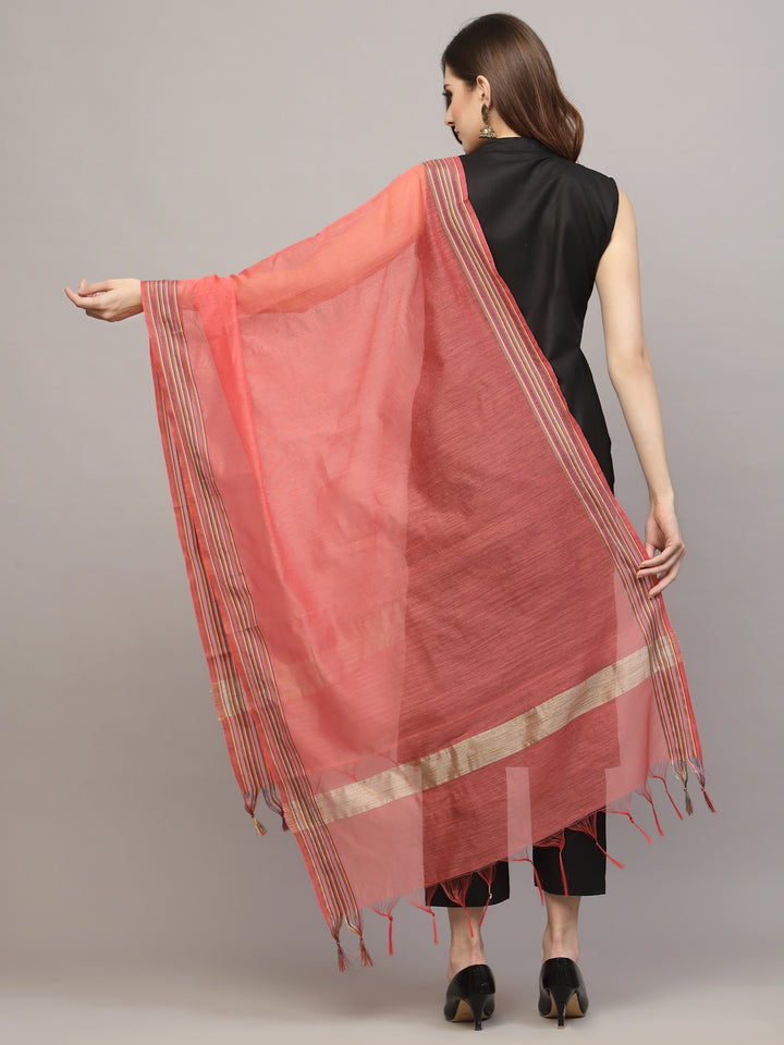 Self Design Chanderi Dupatta