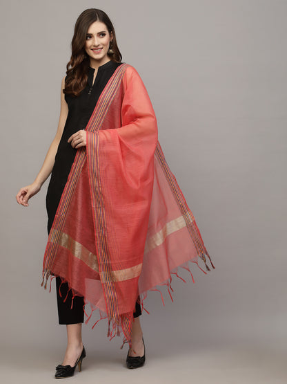 Self Design Chanderi Dupatta