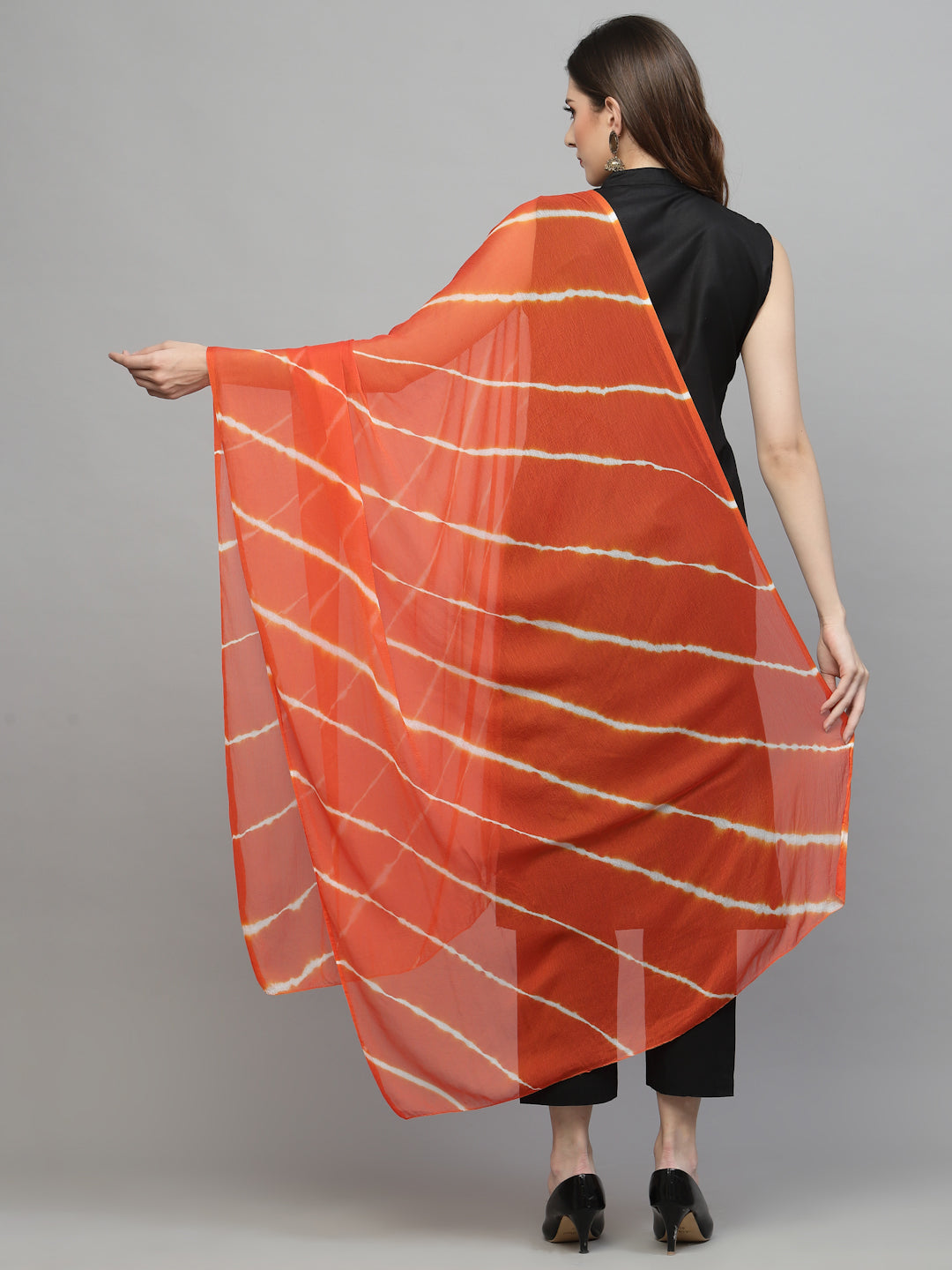 Lehariya Printed Chiffon Dupatta