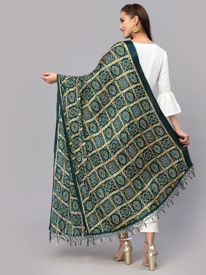 Bandhani Print Silk Blend Dupatta