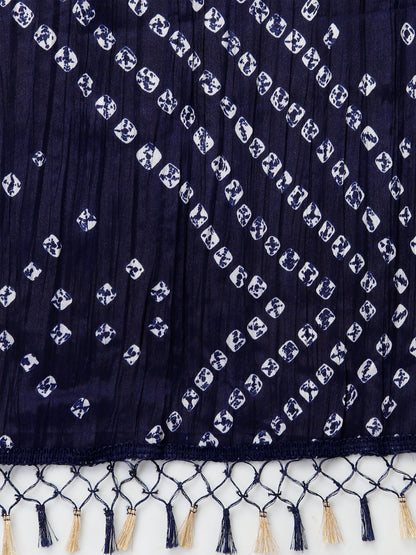 Bandhani Print Silk Blend Dupatta (Pre-Order)