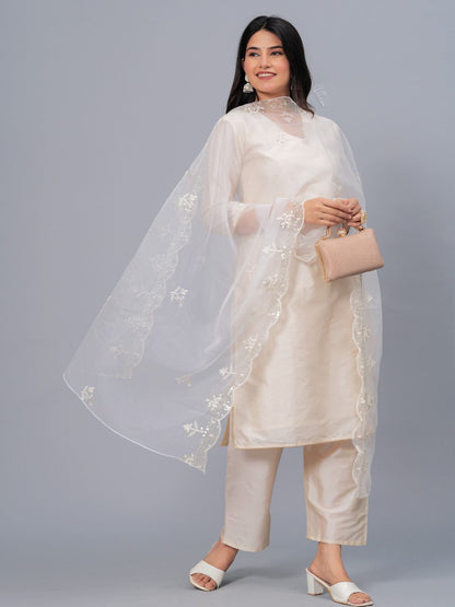 Embroidered Organza Drawer Dupatta (Pre-Order)