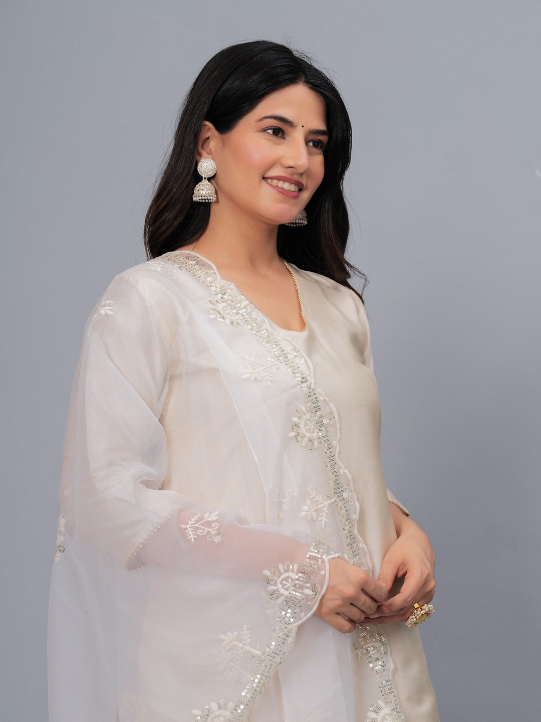 Embroidered Organza Drawer Dupatta (Pre-Order)