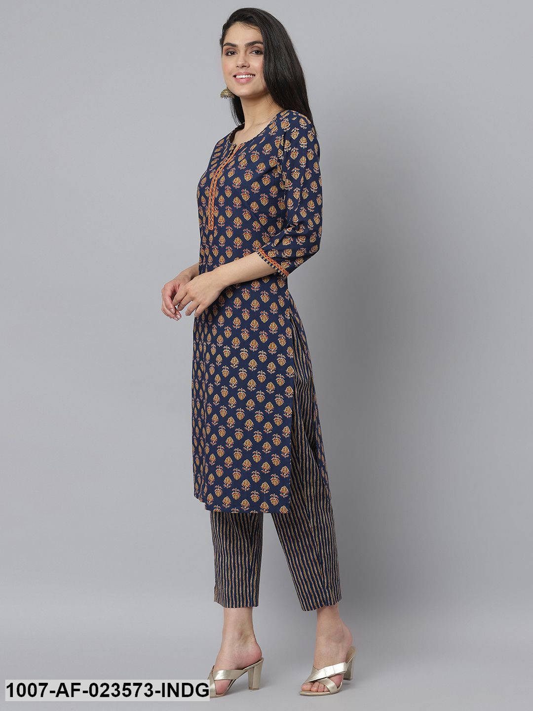 Printed Cotton Straight Kurta Pant Set (Pre-Order)