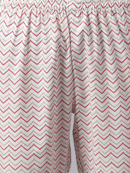 Gold Printed Rayon Straight Kurta Pant Set (Pre-Order)