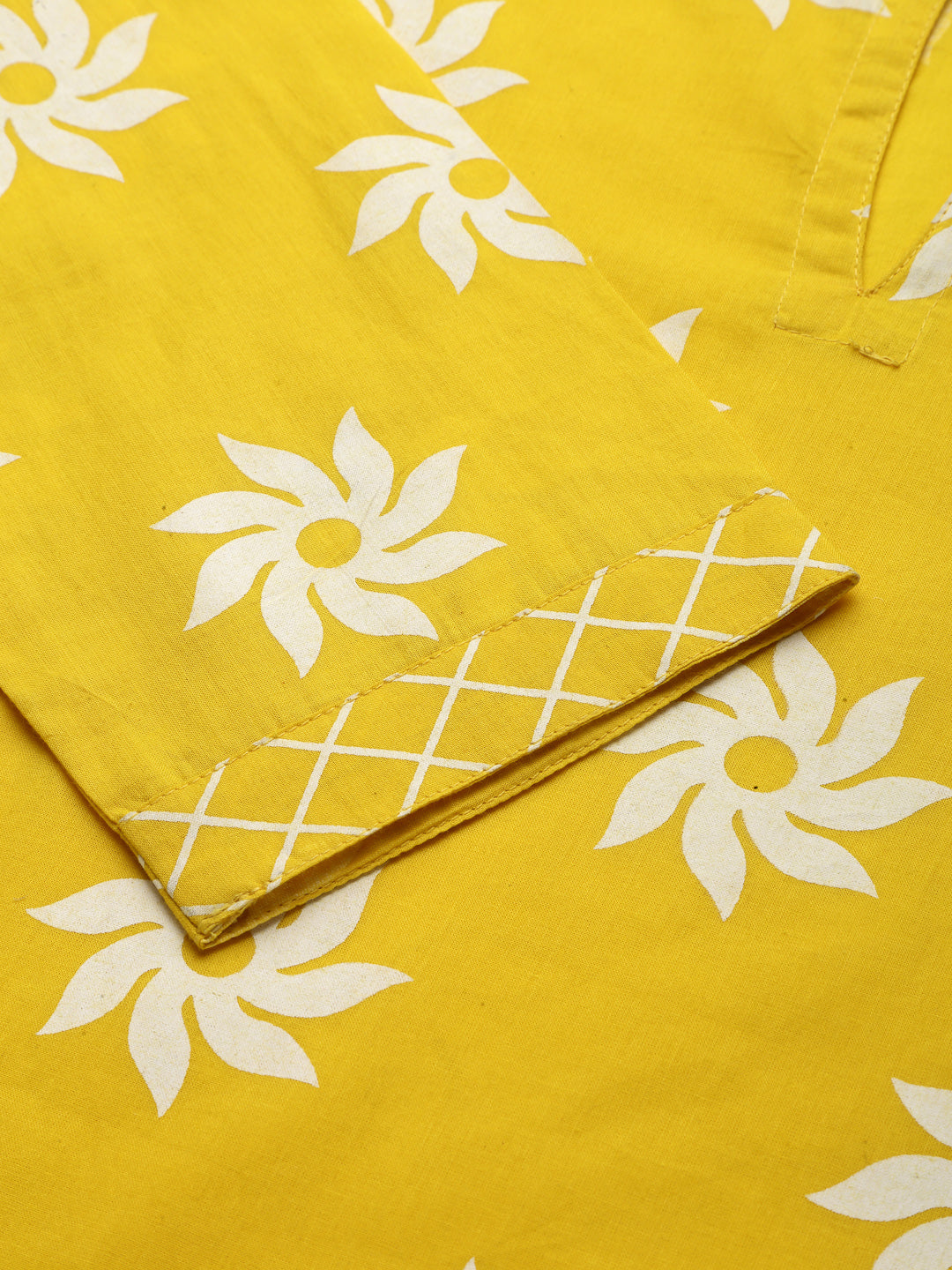 Printed Cotton Straight Kurta Pant Dupatta Set (Pre-Order)