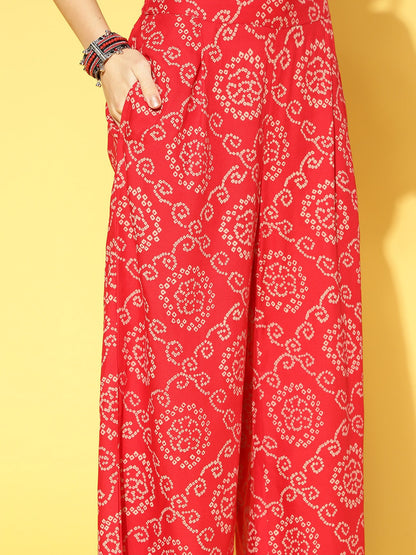 Women Solid Rayon short Flared Top Palazzo Set (Pre-Order)