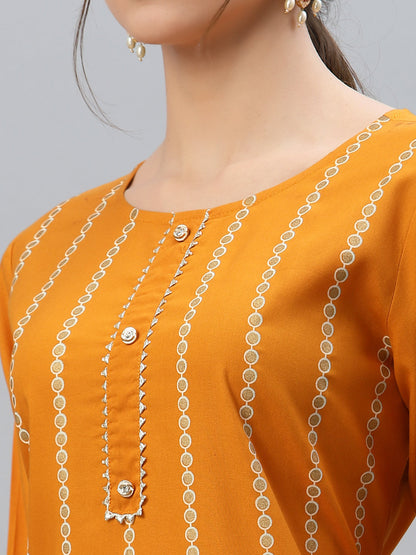 Printed Rayon Straight Kurta Sharara Dupatta Set (Pre-Order)