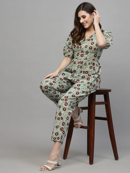 Floral Printed Cotton Co-Ords set (Pre-Order)