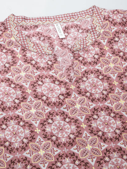 Printed Cotton Blend Kurta Pant Dupatta Set (Pre-Order)