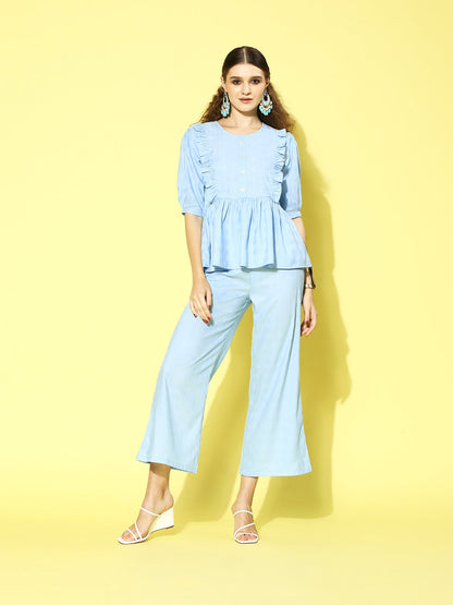 Self Design Rayon Blend Co-Ords Set (Pre-Order)