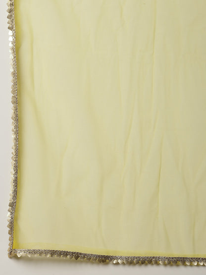 Printed & Embroidered Silk Blend Lehenga Dupatta With Blouse (Pre-Order)