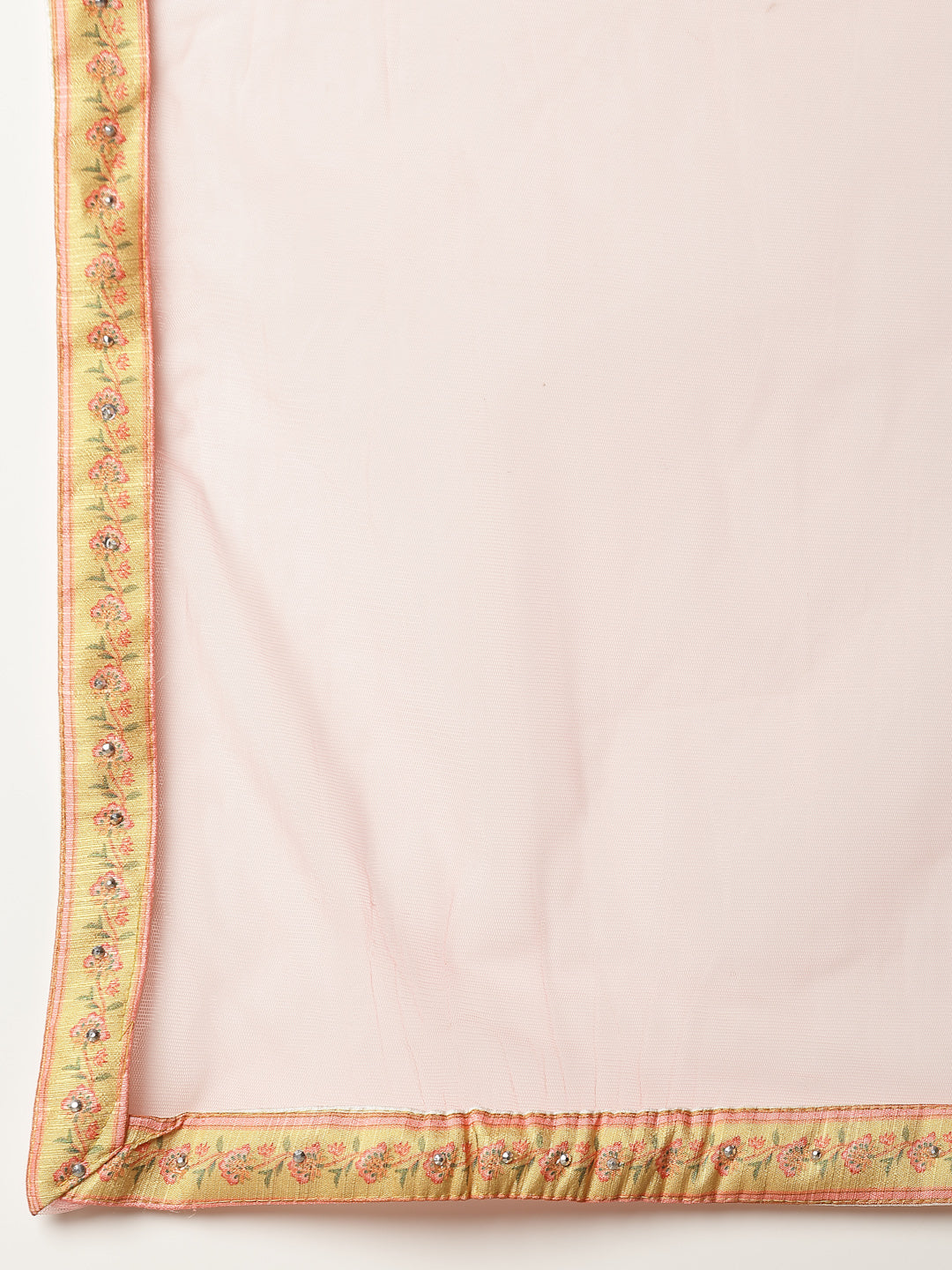 Floral Printed Silk Blend Lehenga Dupatta With Blouse