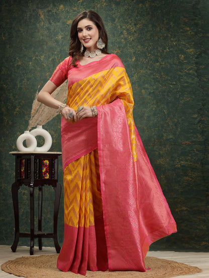 Woven Design Zari Pure Silk Banarasi Saree