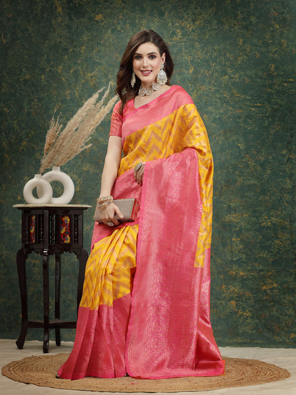 Woven Design Zari Pure Silk Banarasi Saree