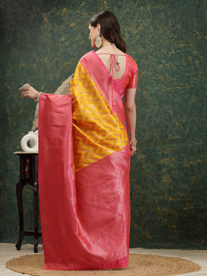 Woven Design Zari Pure Silk Banarasi Saree