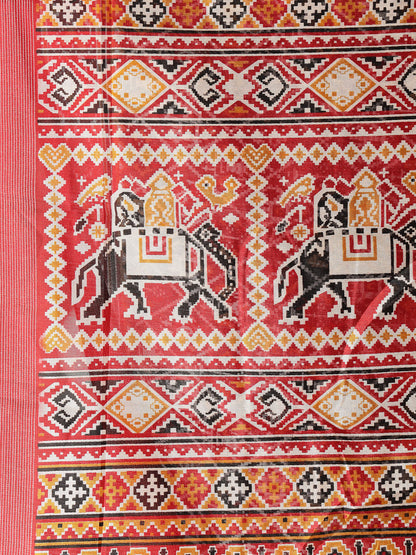 Patola Print Cotton Blend Saree