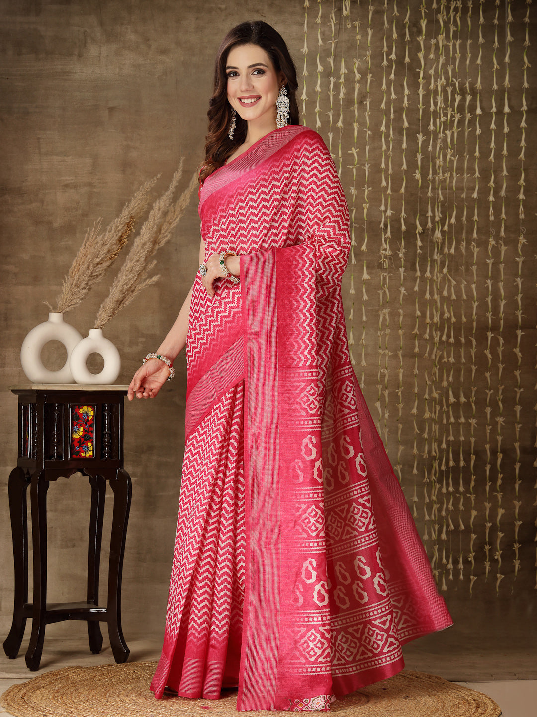 Digital Print Cotton Blend Saree (Pre-Order)