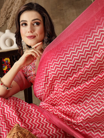 Digital Print Cotton Blend Saree (Pre-Order)