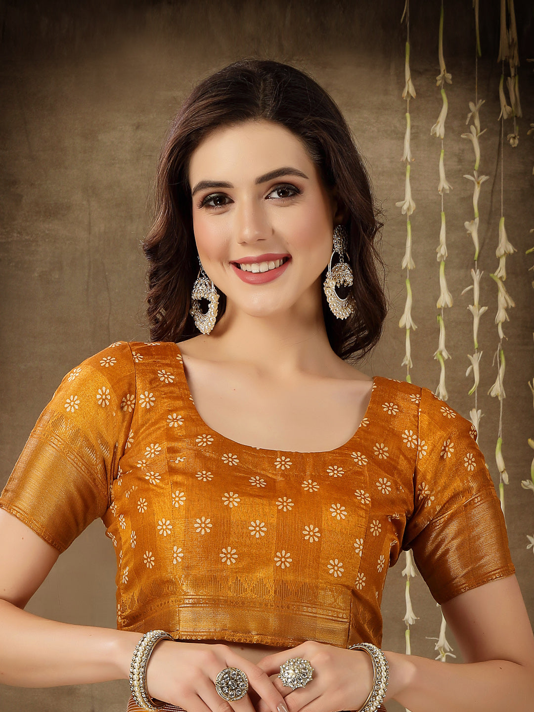 Paisley Print Cotton Blend Saree (Pre-Order)