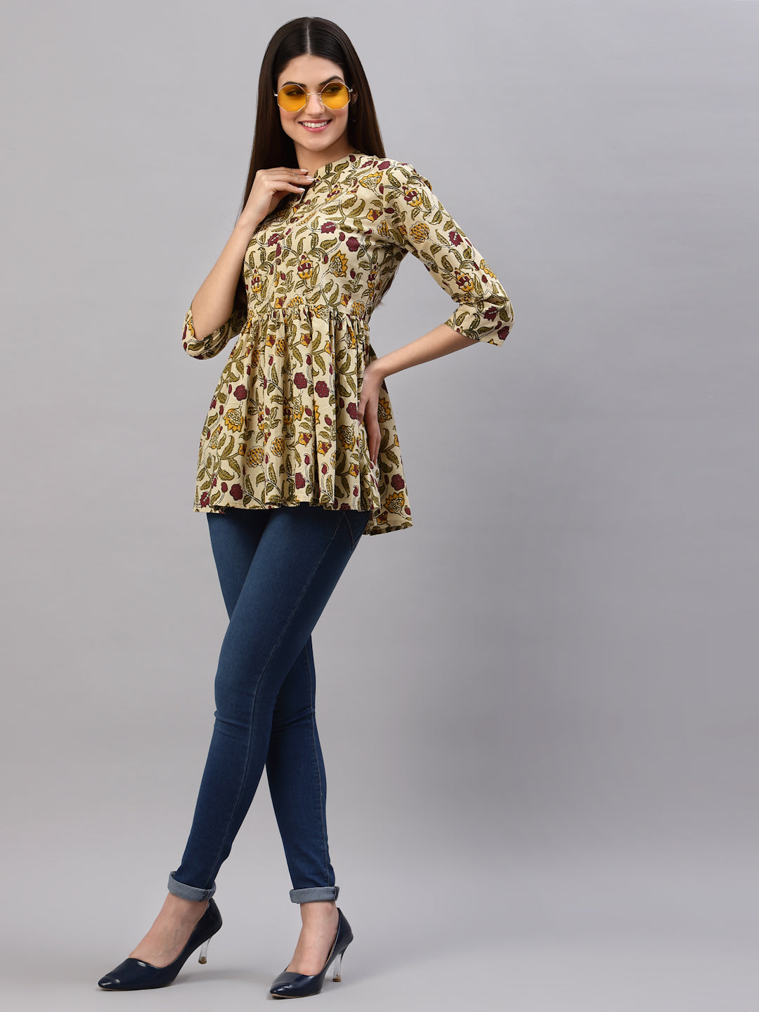 Floral Printed Cotton Top (Pre-Order)