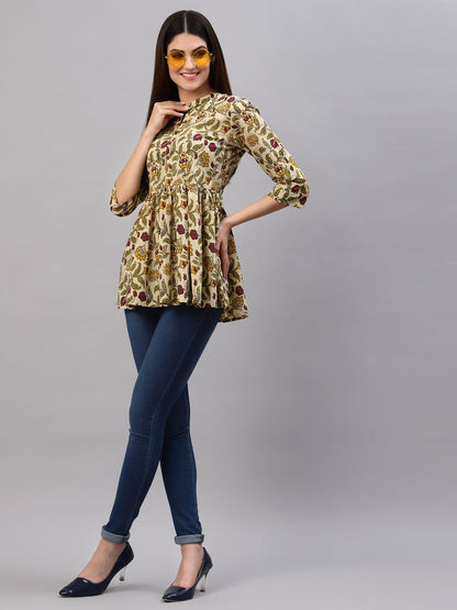 Floral Printed Cotton Top (Pre-Order)