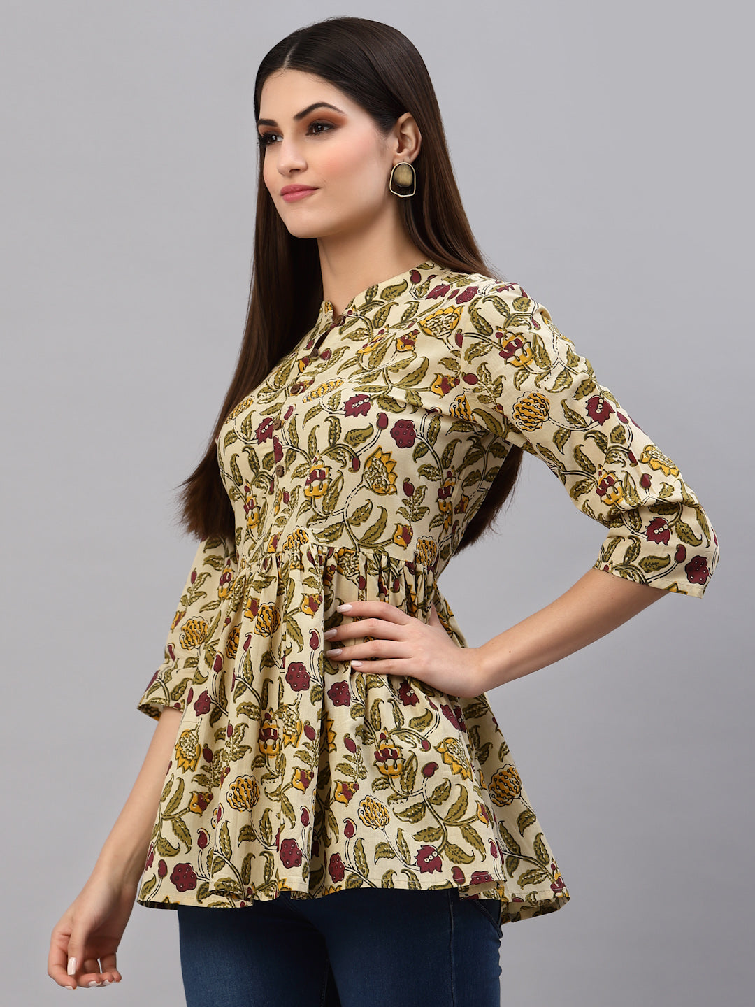 Floral Printed Cotton Top (Pre-Order)