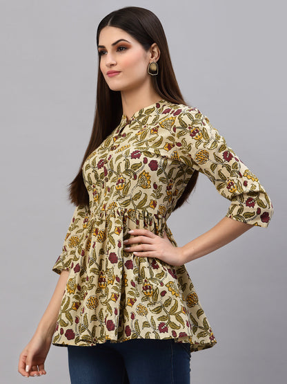 Floral Printed Cotton Top (Pre-Order)