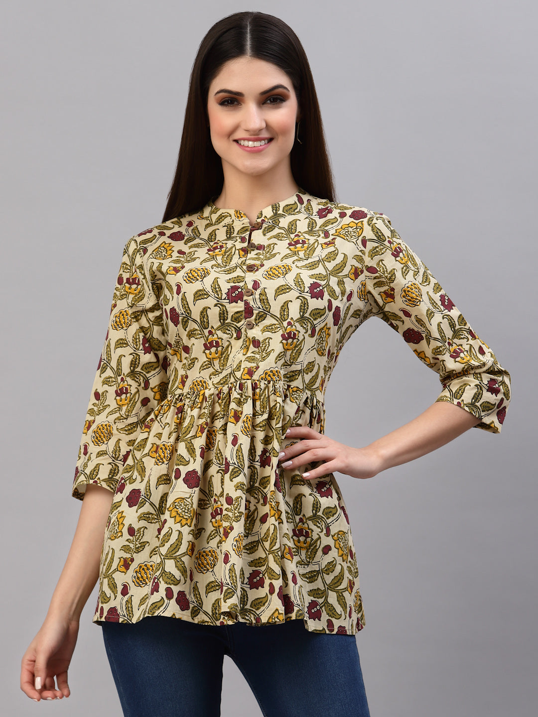 Floral Printed Cotton Top (Pre-Order)